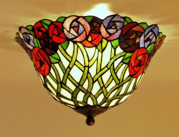 Tiffany plafondlamp Lichtenstein 40 / 80